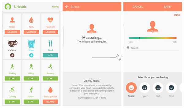 محاسبه میزان سطح استرس با گوشی گلکسی سامسونگ