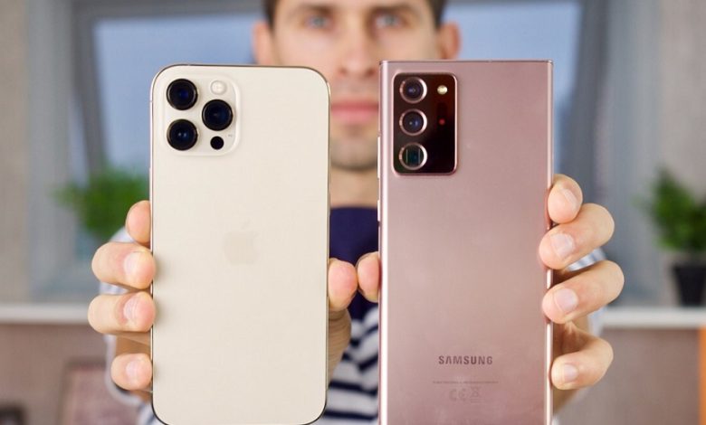 Galaxy Note 20 Ultra vs iphone 12