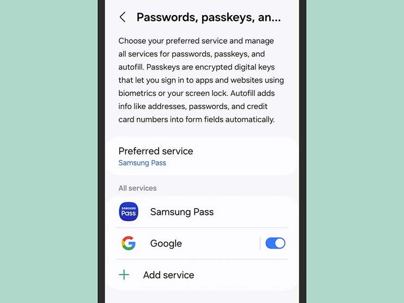 بررسی Google Password Manager در اندروید