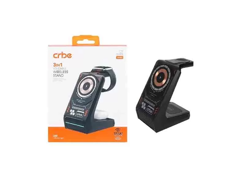 شارژر وایرلس سه کاره کربی مدل W102