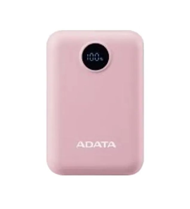 تصویر پاوربانک 20W ای دیتا مدل C100 Digital Display ظرفیت 10000 میلی آمپر ساعت Adata C100 Digital Display 20W 10000mAh Power Bank